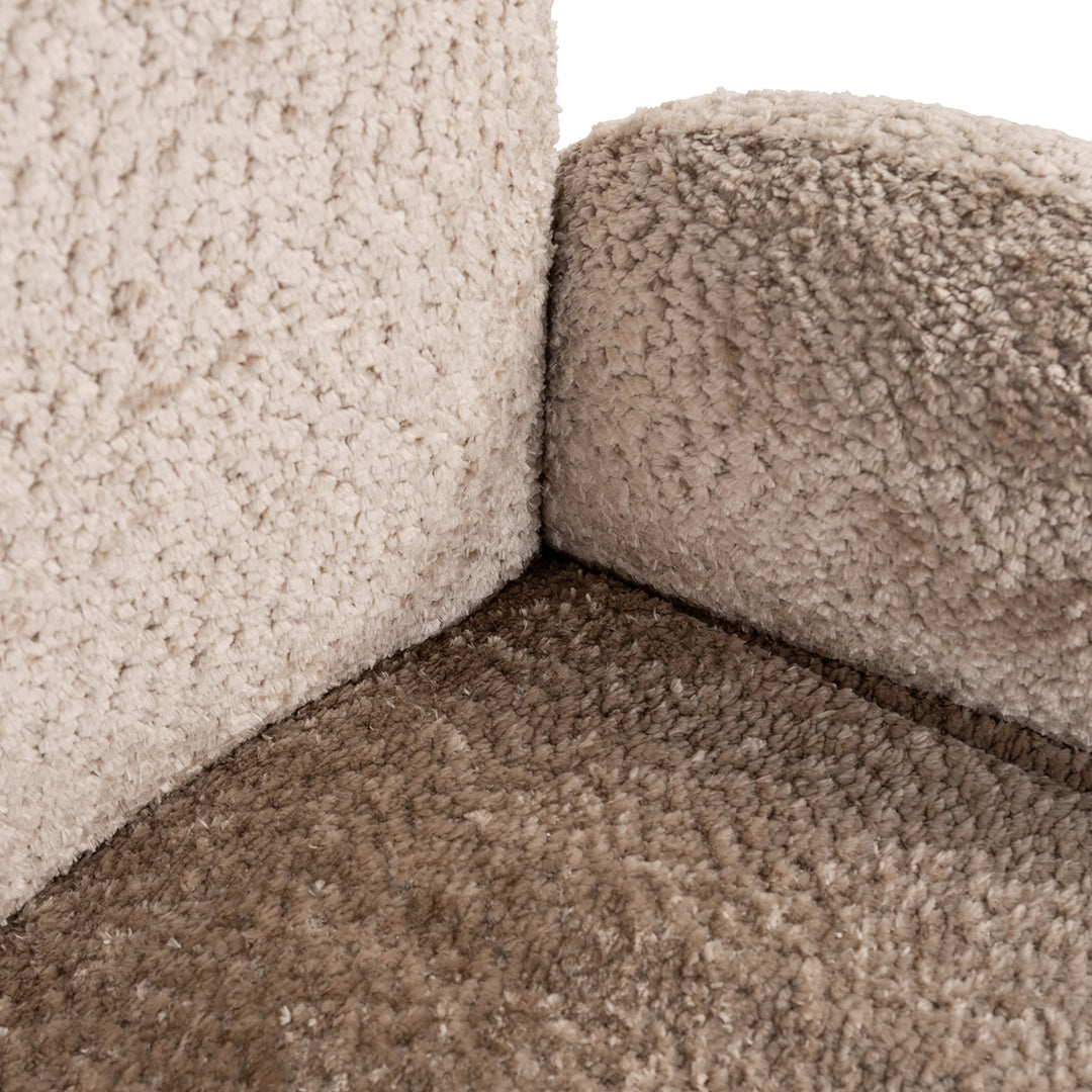 Richmond Interiors Drehbarer Esszimmerstuhl Jolie – Schaf Natur