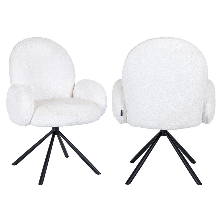 Dining room chair Jolie sheep white swivel