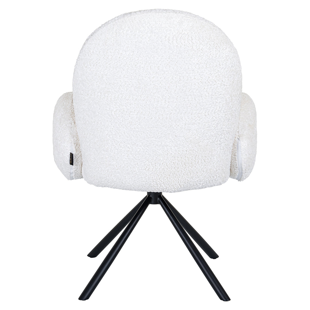 Swivel chair Jolie white sheep (Sheep 02 white)