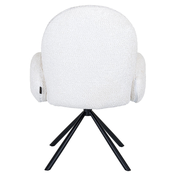 Swivel chair Jolie white sheep (Sheep 02 white)