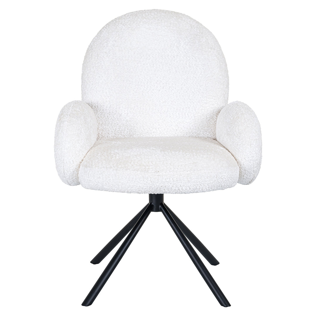 Swivel chair Jolie white sheep (Sheep 02 white)