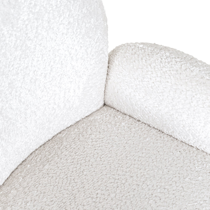 Swivel chair Jolie white sheep (Sheep 02 white)