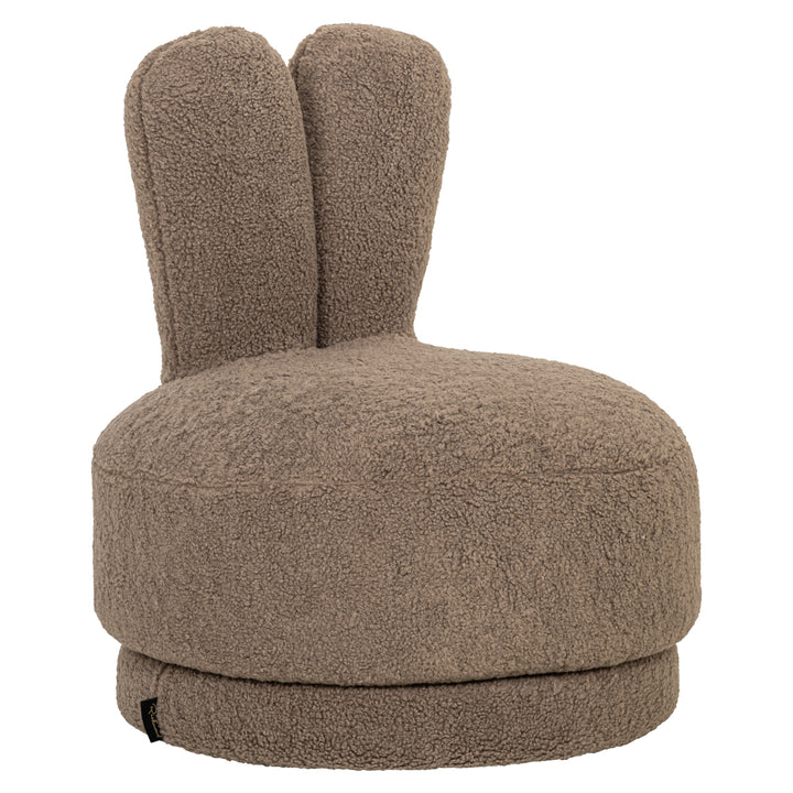 Lounge chair Bunny taupe swivel kids