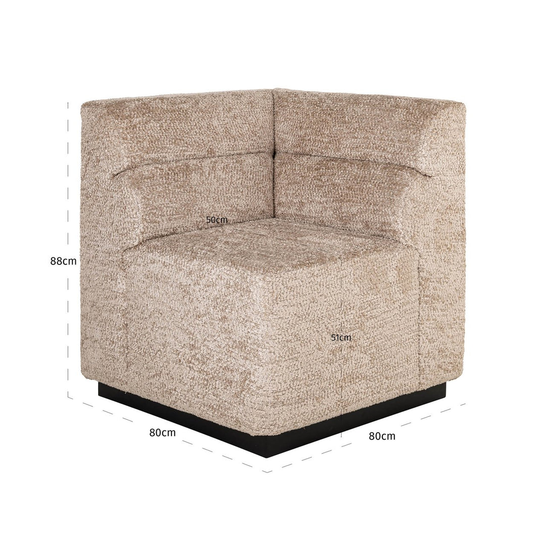 Eetkamer bank Delia customized corner