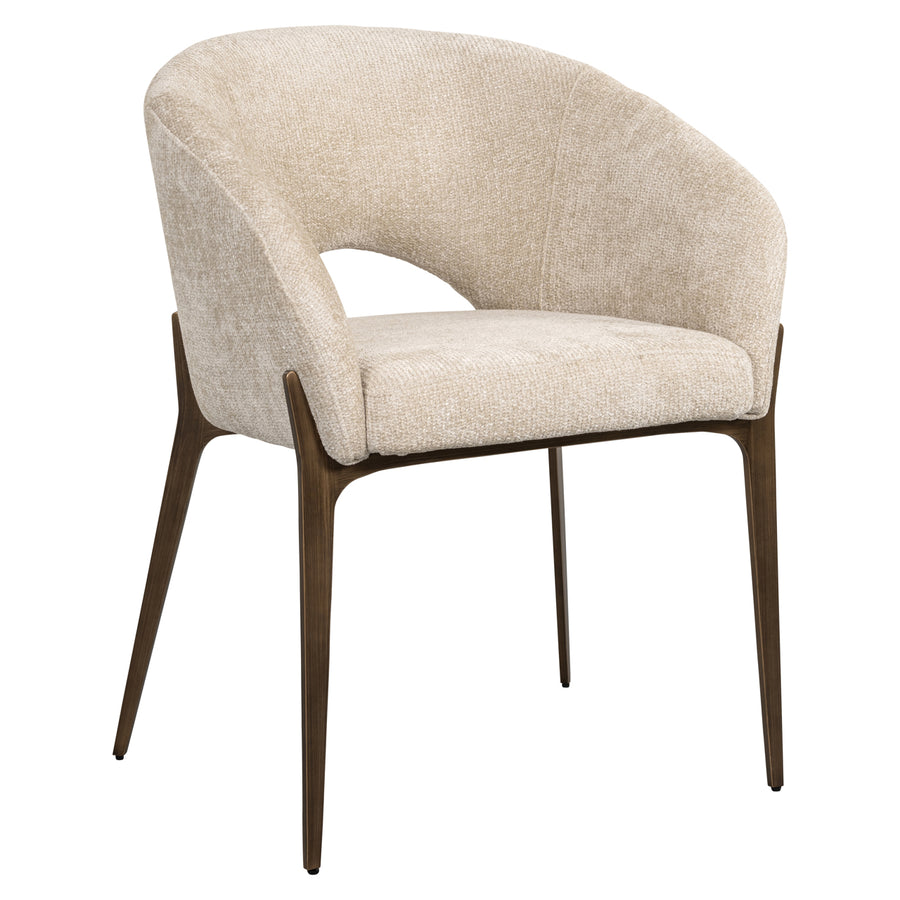 Richmond Eetkamerstoel Kenzi Cream Unicorn - productweergave | CéJor Wonen
