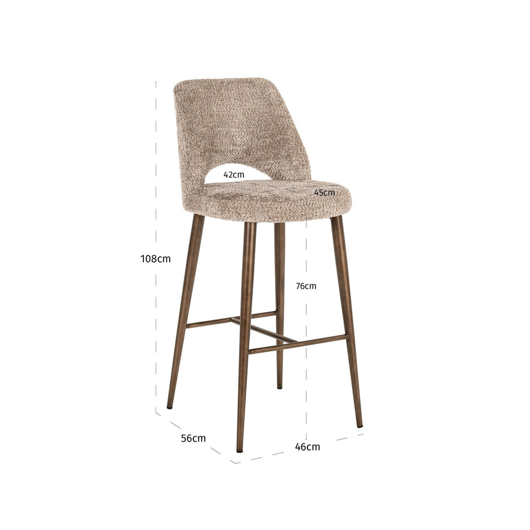 Barhocker Delphine, schöne Natur, feuerhemmend
