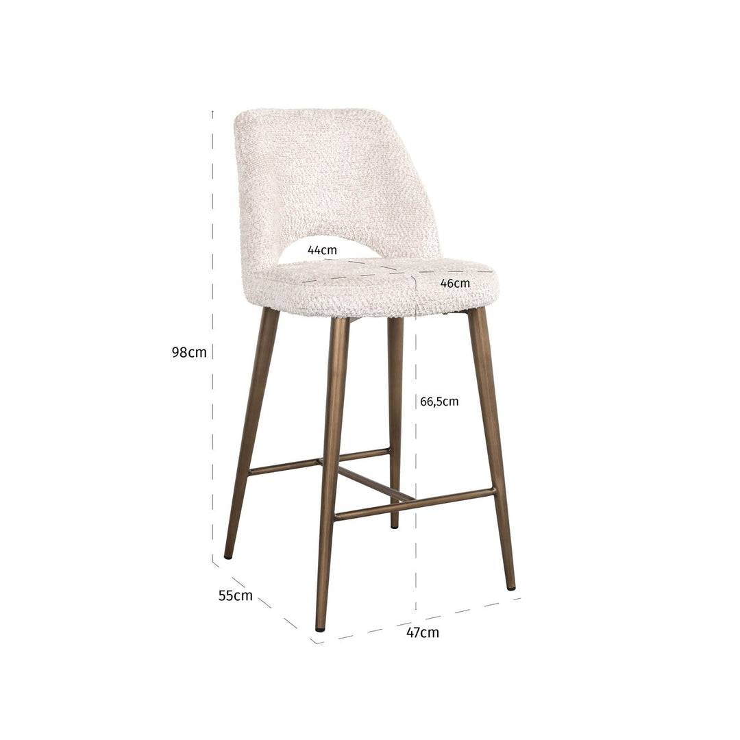 Counter chair Delphine lovely cream
