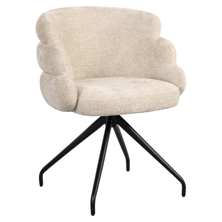 Dining room chair Kayla cream unicorn swivel
