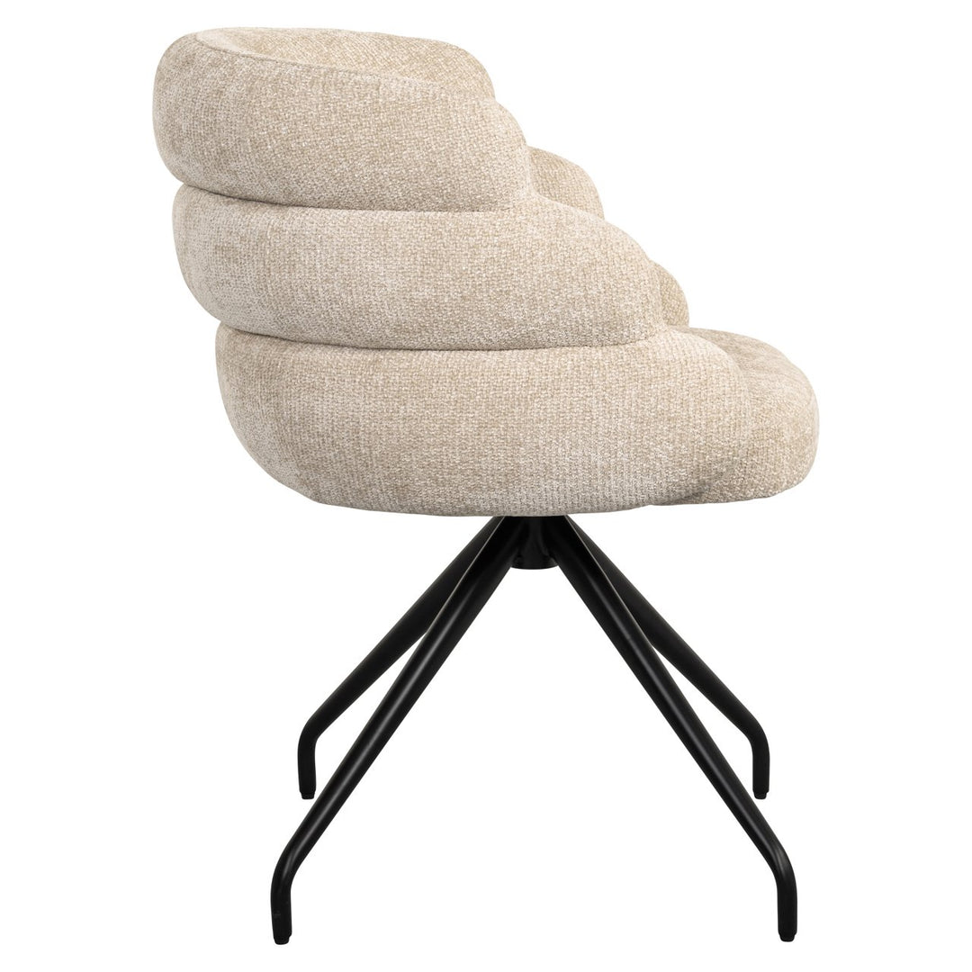 Dining room chair Kayla cream unicorn swivel