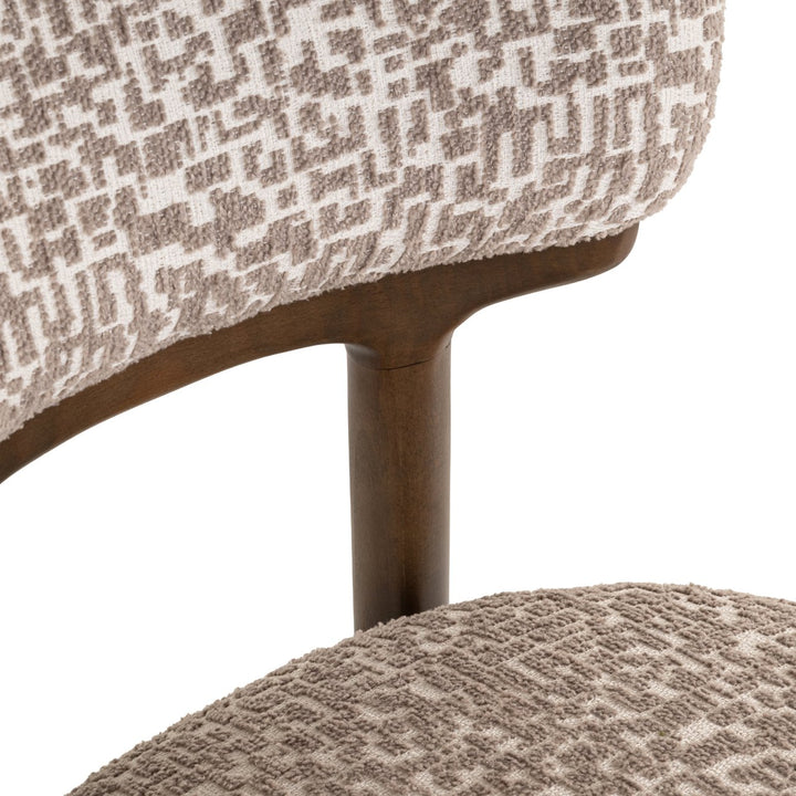 Dining room chair Basker natural geo (Set of 2)