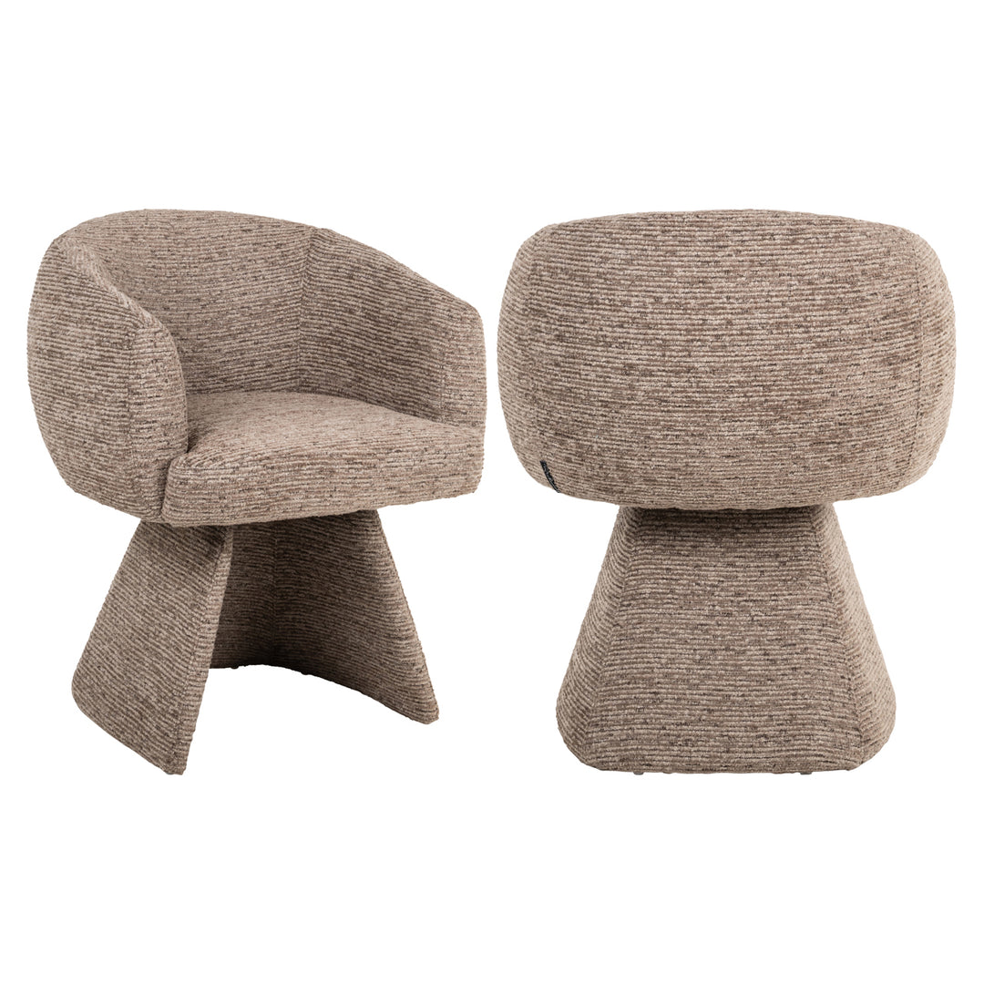 Richmond Eetkamerstoel Quiriro Mocca Lineair Swivel