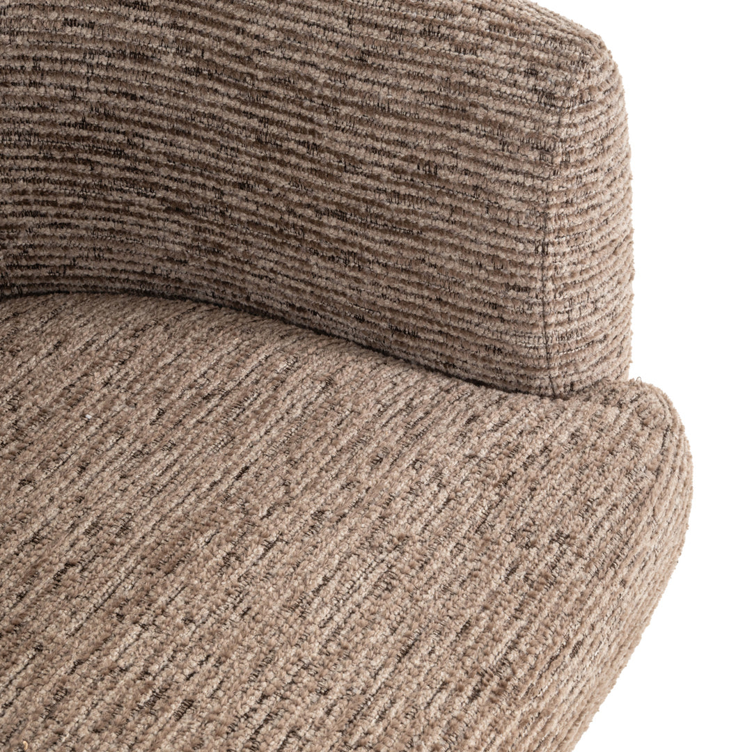 Richmond Eetkamerstoel Quiriro Mocca Lineair Swivel