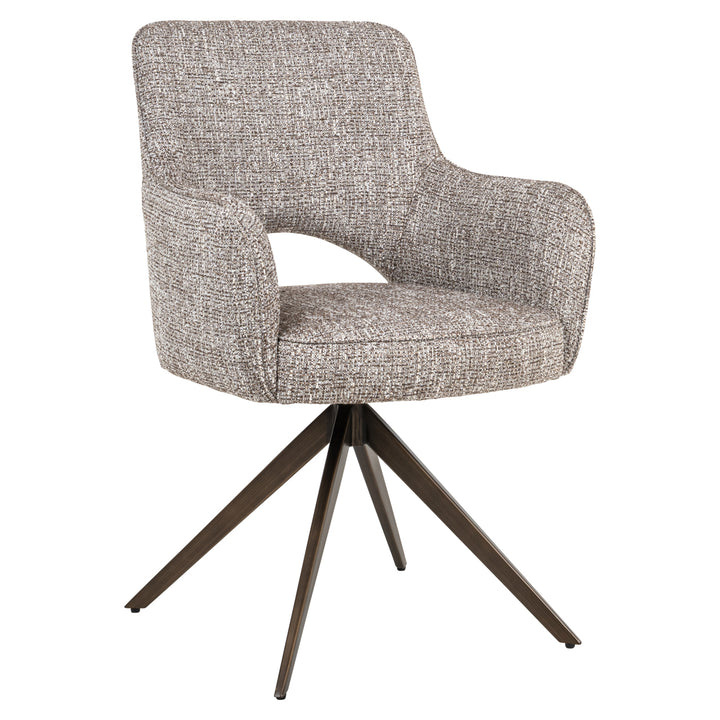 Richmond Eetkamerstoel Ginerva Earth Tweed Swivel