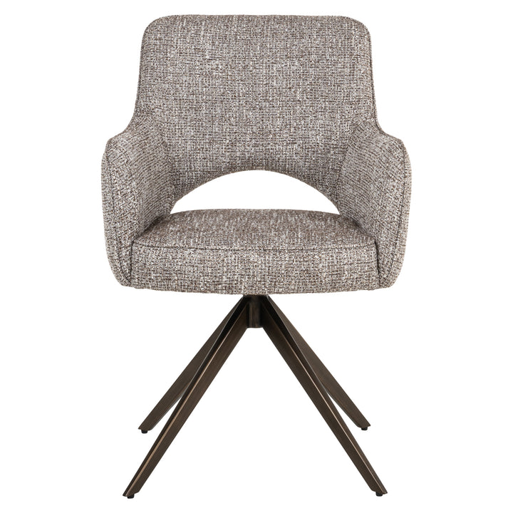 Richmond Eetkamerstoel Ginerva Earth Tweed Swivel