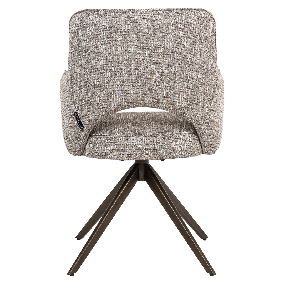 Richmond Eetkamerstoel Ginerva Earth Tweed Swivel