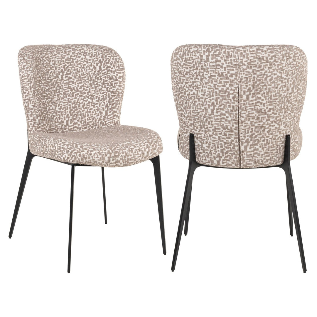 Sergio natural geo dining chair