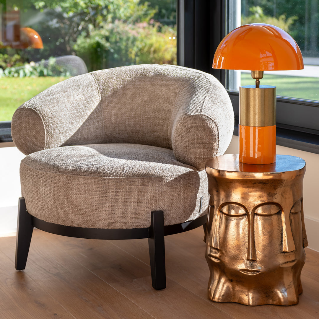Side table Hedron gold