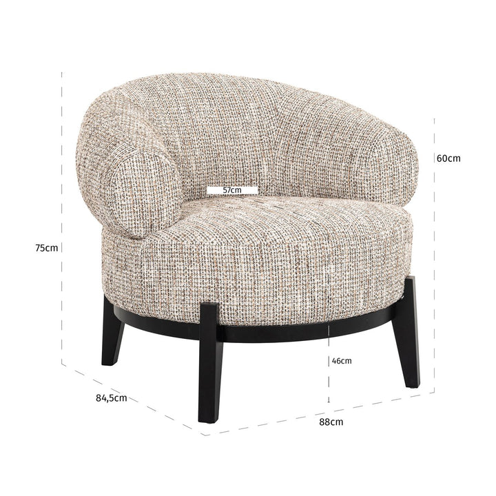 Lounge stoel Montana trendy nature