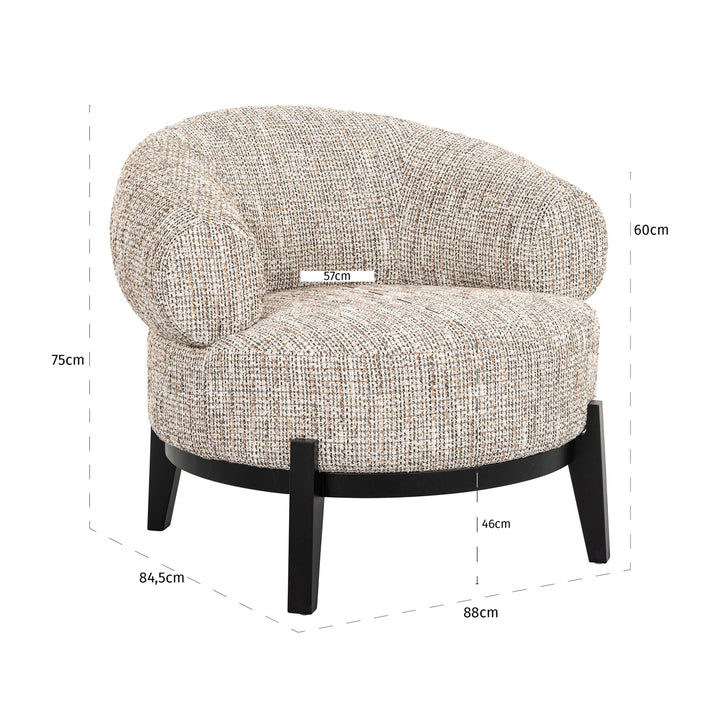Lounge stoel Montana customized fire retardant