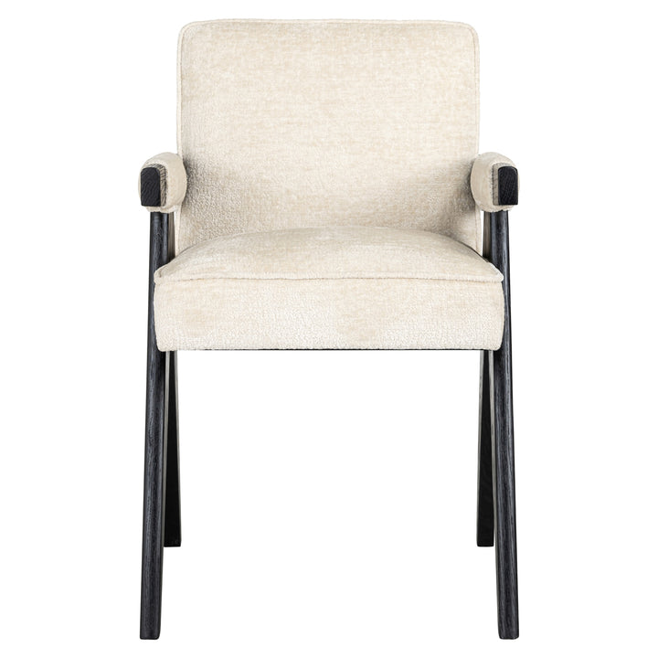 Richmond Eetkamerstoel Cooper, White Chenille - productweergave | CéJor Wonen