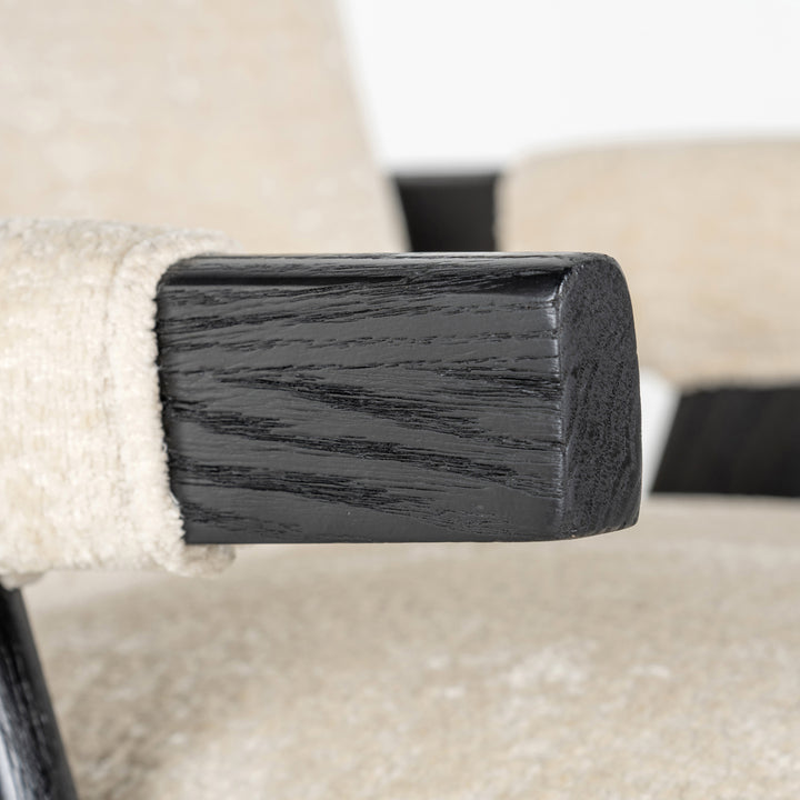 Richmond Eetkamerstoel Cooper, White Chenille - detail | CéJor Wonen
