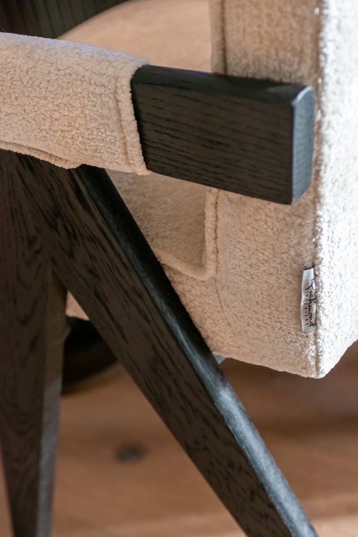 Eetkamerstoel Cooper white chenille