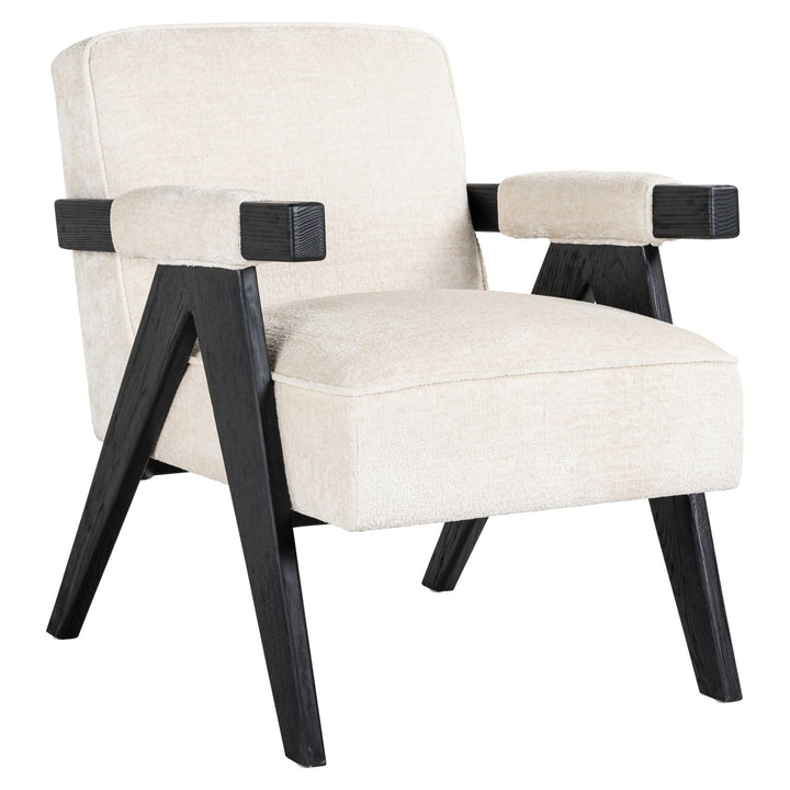 Lounge-Sessel Cooper, weißes Chenille