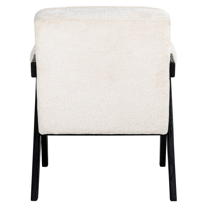 Lounge-Sessel Cooper, weißes Chenille