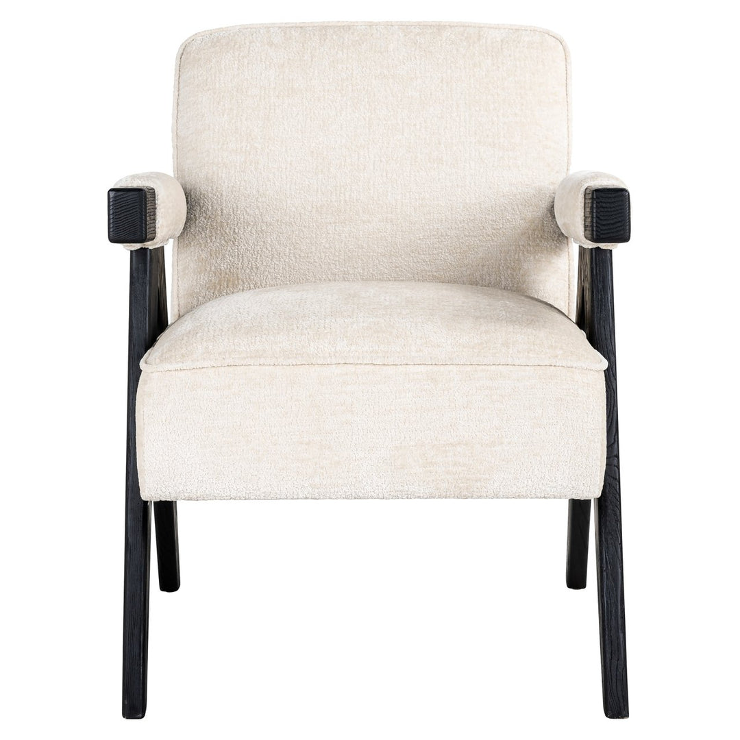 Lounge-Sessel Cooper, weißes Chenille