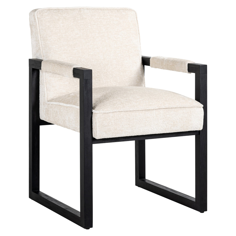 Richmond Eetkamerstoel Beck, White Chenille - productweergave | CéJor Wonen