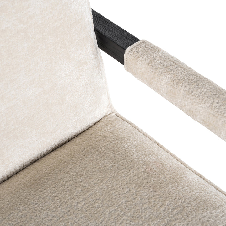 Richmond Eetkamerstoel Beck, White Chenille - detail | CéJor Wonen
