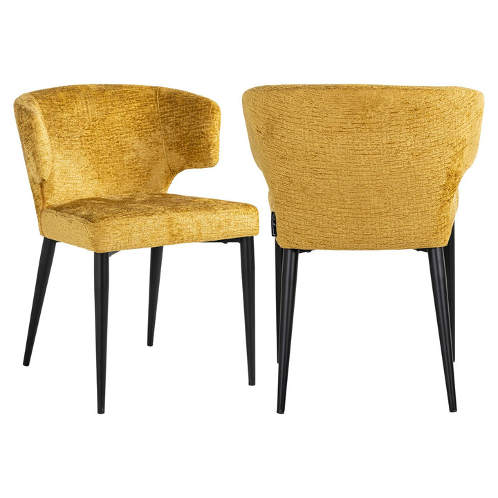 Taylor mustard fusion dining chair