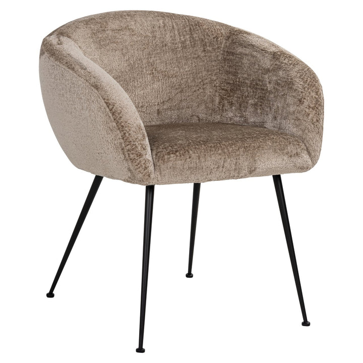 Dining room chair Ruby taupe chenille