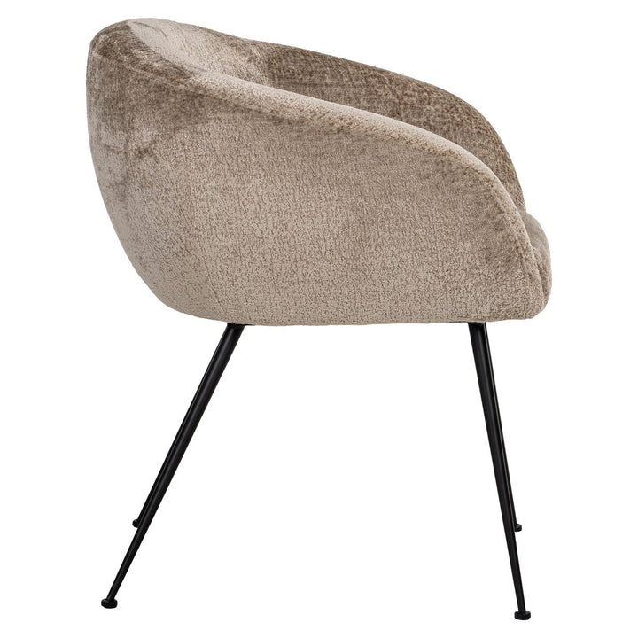 Dining room chair Ruby taupe chenille
