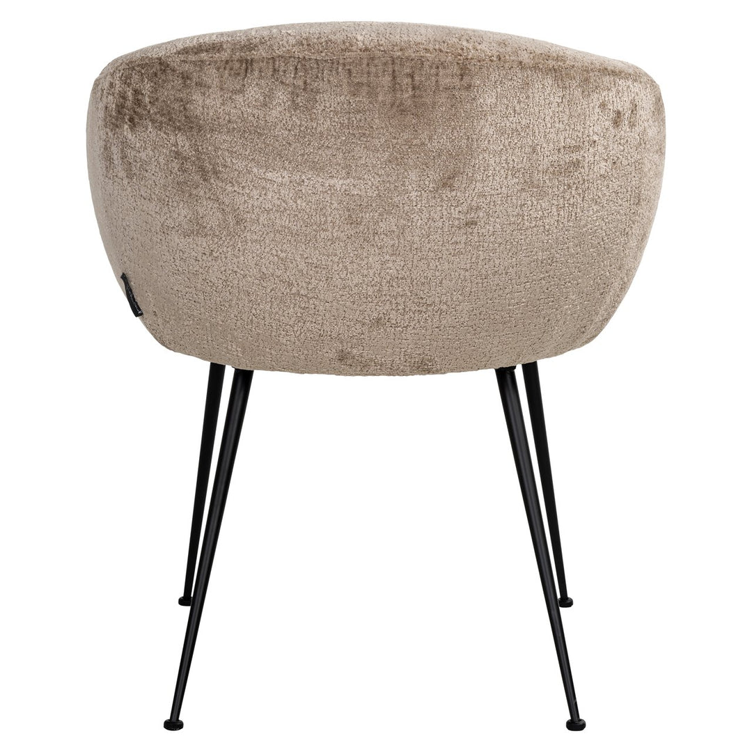 Dining room chair Ruby taupe chenille