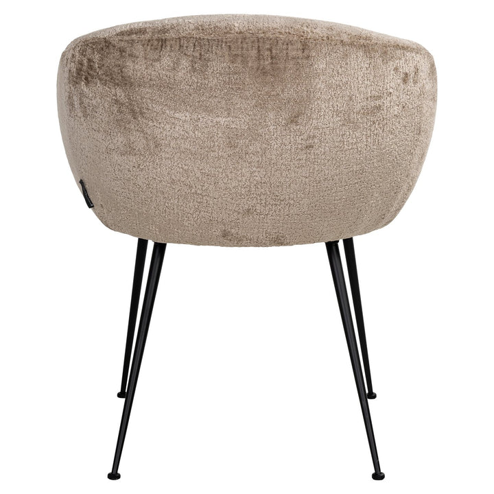 Dining room chair Ruby taupe chenille