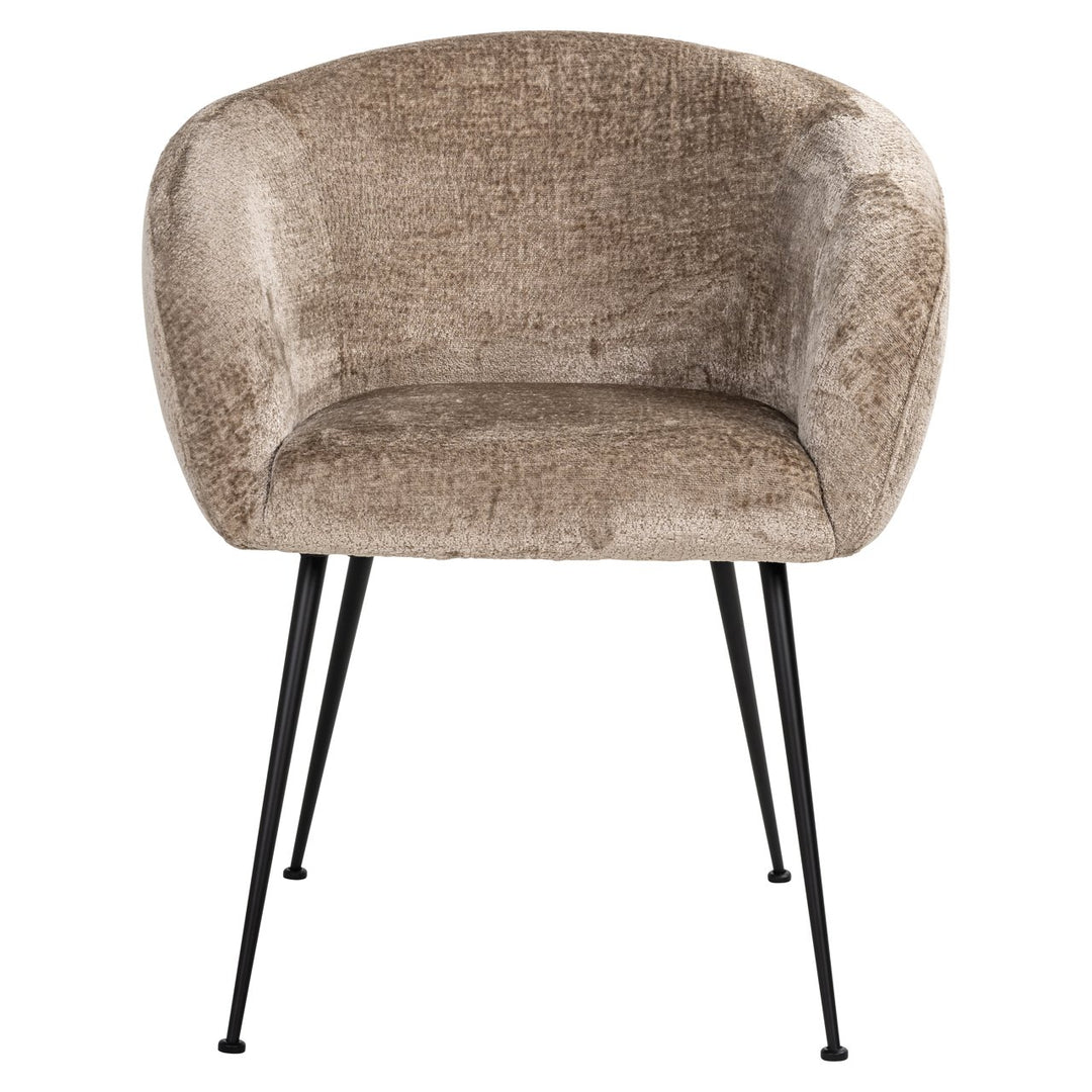 Dining room chair Ruby taupe chenille