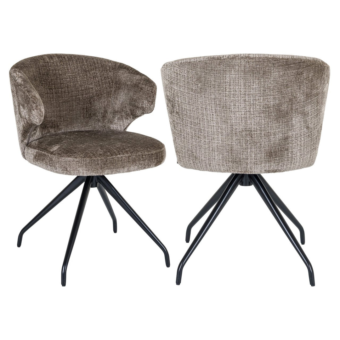 Eetkamerstoel Milly niagara stone swivel
