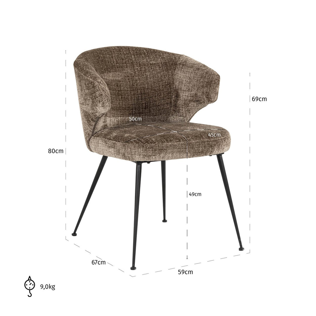 Dining room chair Xandra niagara stone fire retardant