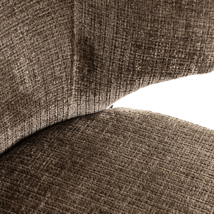 Stoel Xandra steen chenille brandvertragend (Niagara 104 Stone Chenille)