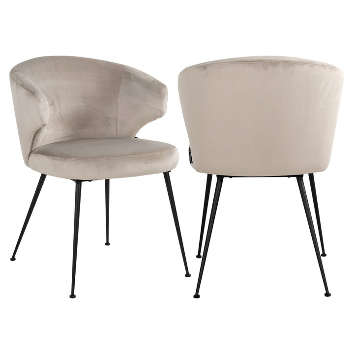 Dining room chair Xandra khaki velvet
