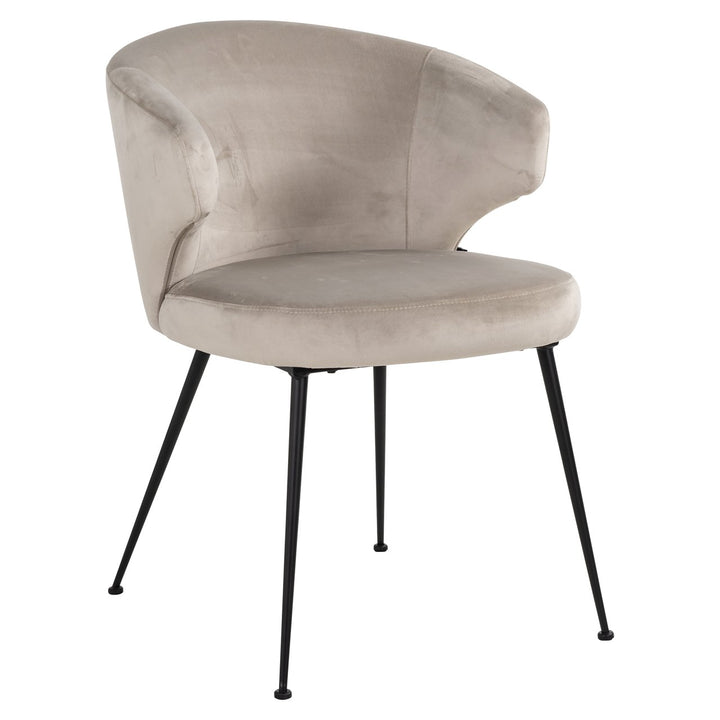 Dining room chair Xandra khaki velvet