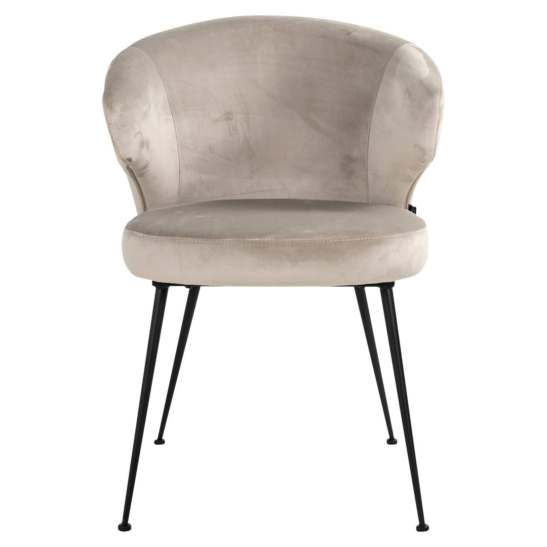 Dining room chair Xandra khaki velvet