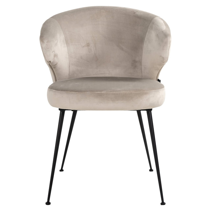 Dining room chair Xandra khaki velvet