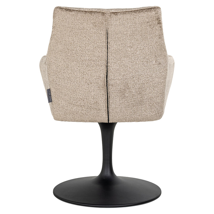 Swivel chair Marlon taupe chenille (Bergen 104 taupe chenille)
