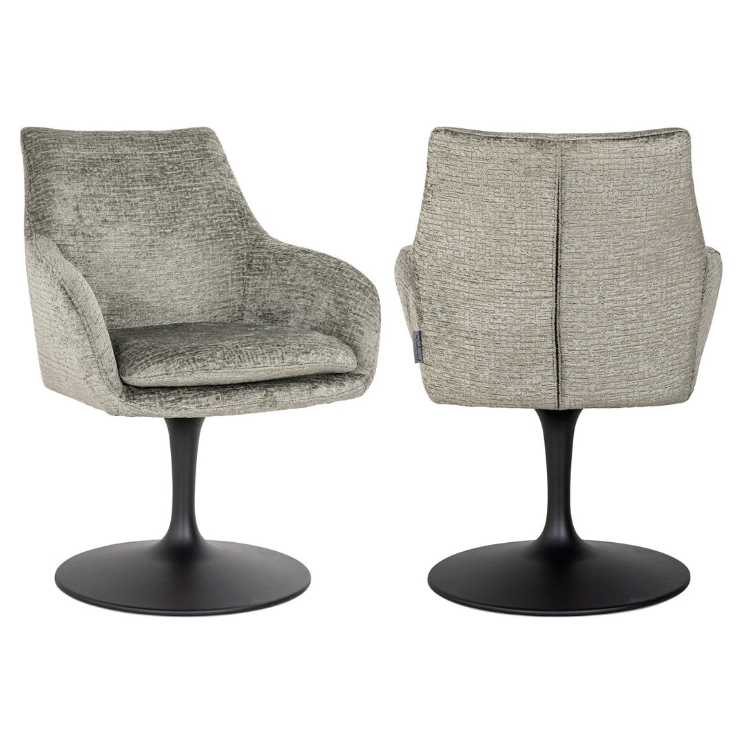 Dining chair Marlon thyme fusion swivel