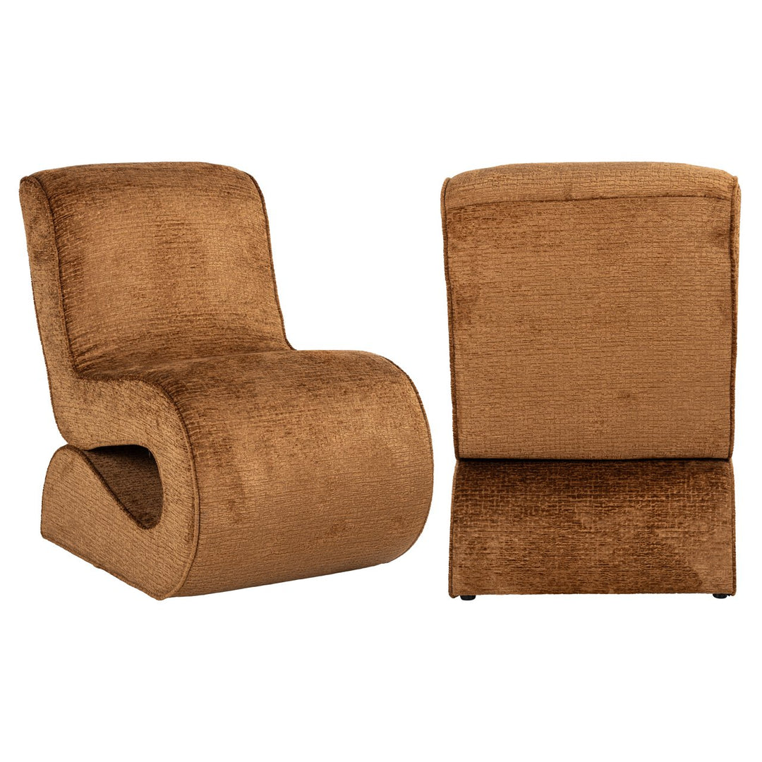 Lounge-Sessel Frankie Cognac Fusion