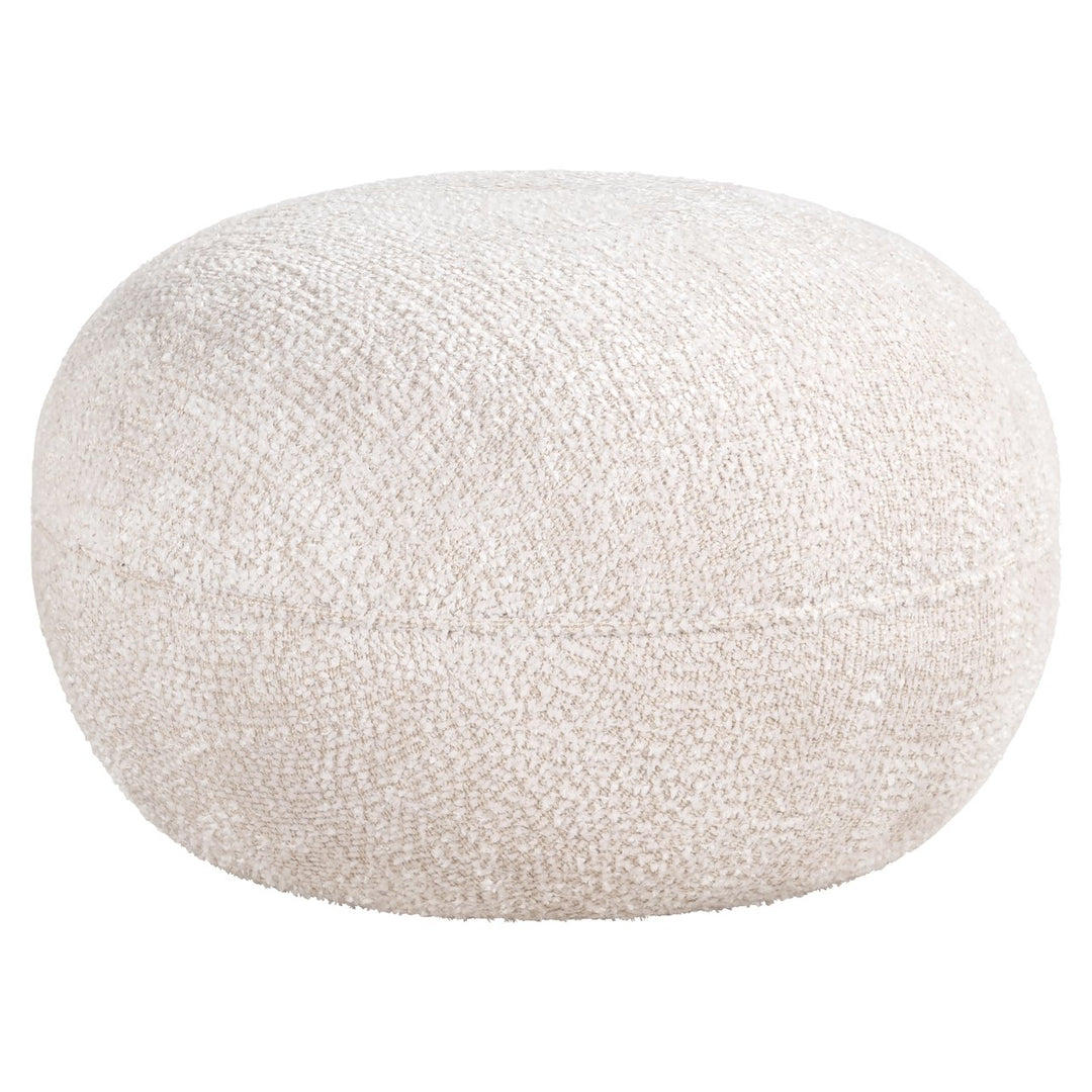 Pouf &amp; Fußhocker Jace, schöne Creme