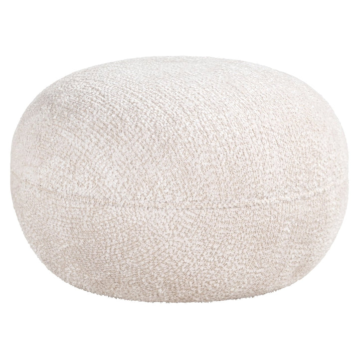 Pouf &amp; Fußhocker Jace, schöne Creme