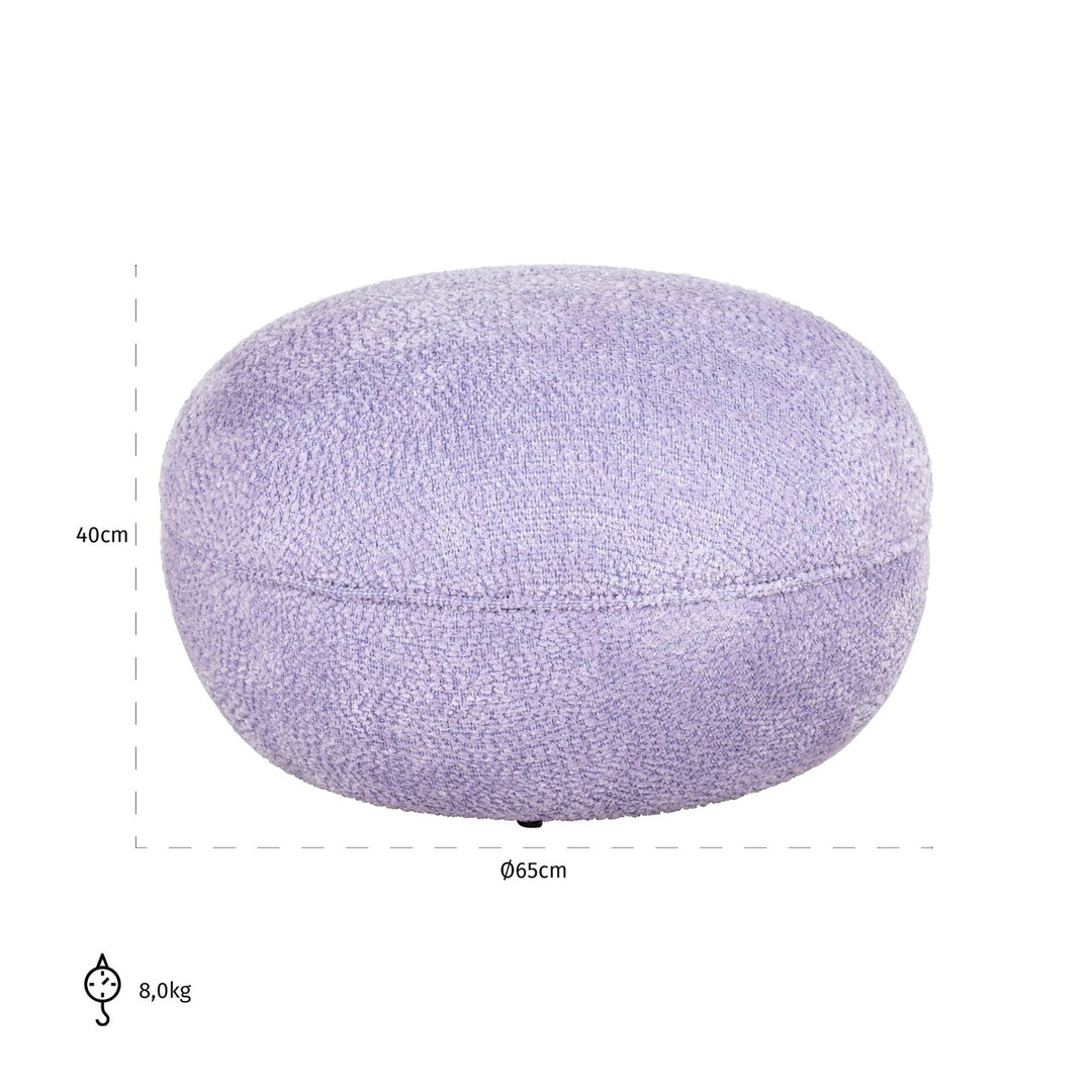 Pouf &amp; Footstool Jace lovely lavender